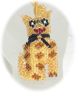 Beaded Critters Keychain Charm   Handcrafted   Amazing Detail  