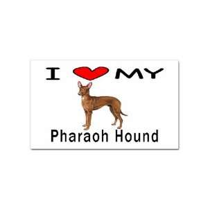 I Love My Pharaoh Hound Rectangular Magnet Office 