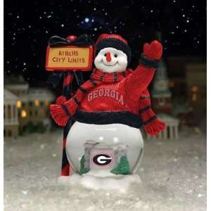  Georgia Bulldogs Team City Limits Snowman NCAA College 