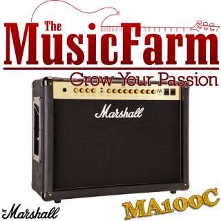 Marshall MA MA100C 100W 2x12 Tube Guitar Combo Amp   FREE COVER 