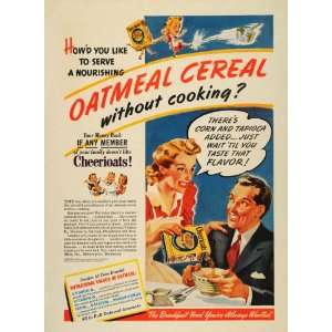  1942 Ad Cheeriots Cereal General Mills Breakfast Wife 