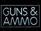 WOW20 200045Y LED Sign Guns & Ammo Shop Display Lure New