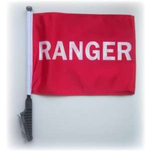  Ranger Golf Cart Flag with EZ STICK On & Off Suction Cup 