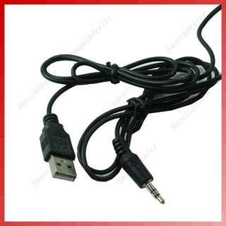   USB Multimedia 3.5mm Stereo Speaker For PC  MP4 Laptop Black  