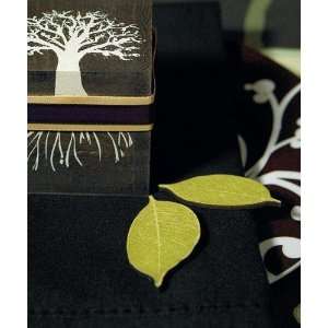   Willow Shaped Wooden Die cut Leaves in Woods Green 