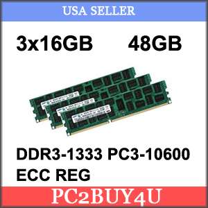   16GB/2Gx72 ECC/REG Samsung Chip Server Memory   M393B2K70DM0 YH9 1.35V