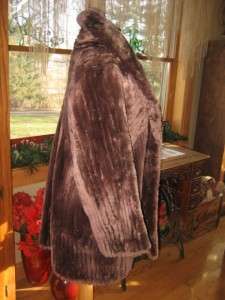 Purple Plum Small Medium Sheared Beaver Fur Coat Jacket #381c  