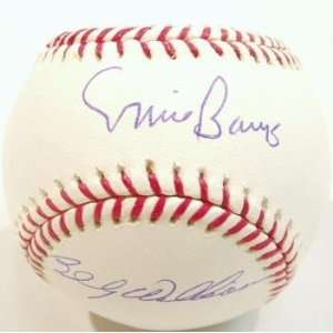  Ernie Banks & Billy Williams Signed MLB Baseball Sports 