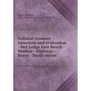  Cultural resource inventory and evaluation  Red Lodge 