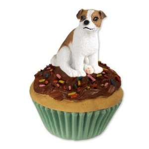  Jack Russell Terrier PupCake Dog Trinket Box   Brown 