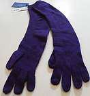 new womens vera wang simply vera long knit gloves nwt