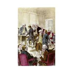   Declaration Of Independence, 7/4/1776 Giclee Canvas