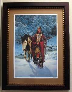 Chuck Ren WINTER OF 41 Native American art VERY RARE  