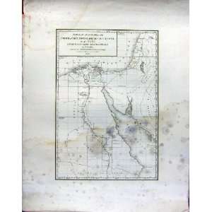  1826 Large Map Of Egypt Topographic Geographic