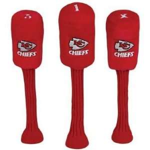 Kansas City Chiefs NFL Set of Three Barrel Head Covers  