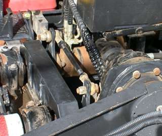 Each of the tread rollers has a hydraulic motor on it. Each pair of 