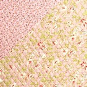  42 Wide Moda Double sided Quilted Aviary Peach Floral 