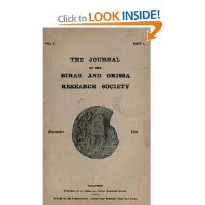   Journal Of The Bihar Research Society Bihar Research Society Books