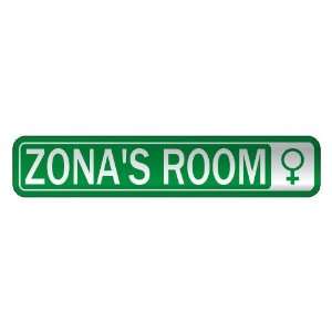   ZONA S ROOM  STREET SIGN NAME