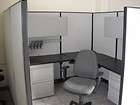 office cubicle with desk