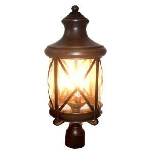   OIL RUBBED BRONZE FINISHED OUTDOOR POLE PILLAR LIGHT