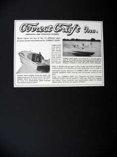 Correct Craft 27 ft Express Cruiser & 16 ft Dart Power Boats 1947 