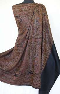 Large, Kani Jamavar, Wool Shawl. Luxuriously Detailed  