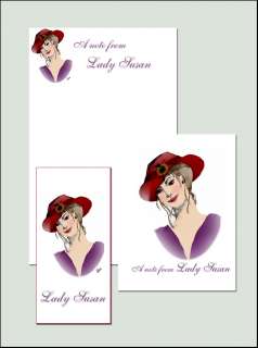   Red Hat Themed Stationery Set The perfect gift for the Society Lady