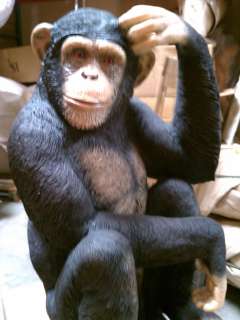 LIFE SIZE STATUE Chimpanzee Monkey Chimp Ape Wild Jungle  