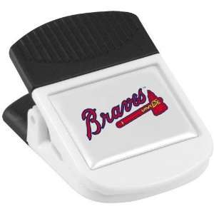 Atlanta Braves White Magnetic Chip Clip 