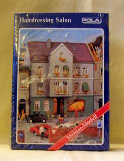 Pola HO scale building kit #11188, Hairdressing Salon in townhouse 