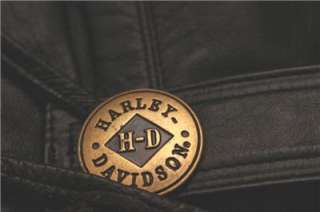 Harley Davidson Leather Vest Vtg Heritage Belted MINT Large  