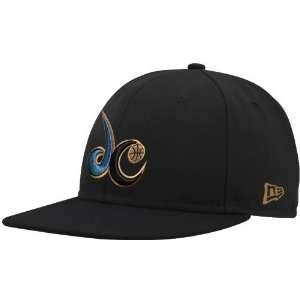  New Era Washington Wizards Black Logo 59FIFTY Fitted Hat 