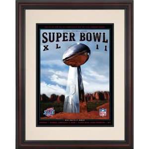  11 Super Bowl XLII Program Print  Details 2008, Giants vs Patriots