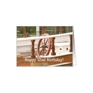  Ships Wheel Happy 52nd Birthday Card Card Toys & Games