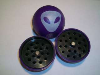 PURPLE ALIEN HERB AND SPICE GRINDER 2 BALL WITH MAGNET  