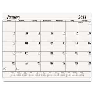   Monthly Desk Pad Calendar Refill, 22w x 17h, 2012