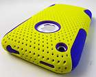 YELLOW PURPLE PERFORATED RUBBERIZED HARD CASE COVER APP