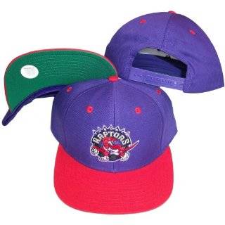   Purple/Red Two Tone Snapback Adjustable Plastic Snap Back Hat / Cap