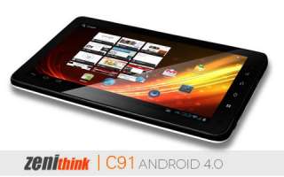   C91 8GB Cortex A9 Android 4.0 Capacitive 10 multi touch Skype  