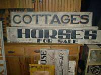 Primitive Wooden Country Sign Horses For Sale Farm  