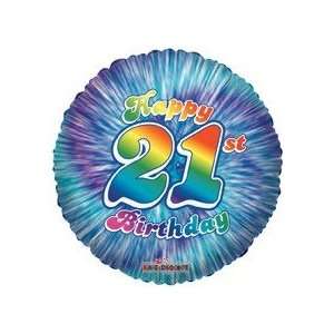 18 Foil Balloon, Happy 21st Birthday (1 Ct) Toys & Games