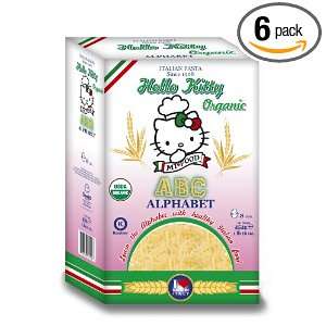   Kitty Food Organic Alphabet Shaped Pasta, 16 Ounce Boxes (Pack of 6