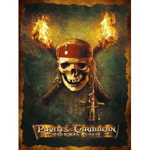 Pirates of the Caribbean Dead Mans Chest Metallic Dufex Movie Poster 