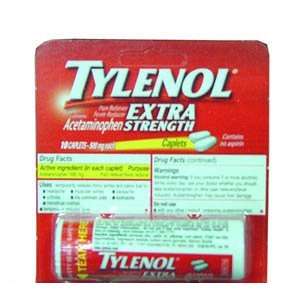  Tylenol Blister Pk 10 Caplets Usa