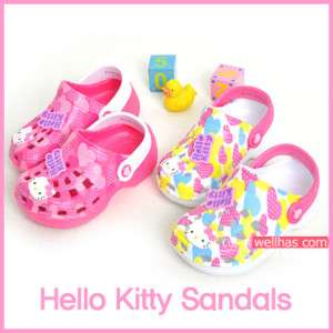 Hello Kitty Sandals Kids Girls Flip Flop Shoes Size 7 3  