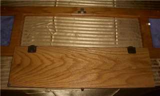 78 95 Chevy GMC Custom Van Rear Bench Seat Oak Wood Cover Trim Panel 