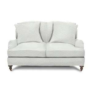  Williams Sonoma Home Bedford Loveseat, Faux Ostrich, White 