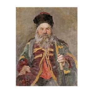  Ilia Efimovich Repin   Portrait Of A Cossack Nobleman 