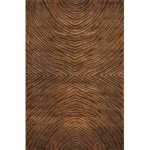  Momeni New Wave Rust Red Contemporary 8 x 11 Rug (NW 93 